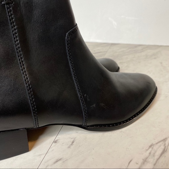 New! Madewell Camden Black Leather Ankle Bootie 7.5 - Picture 11 of 15
